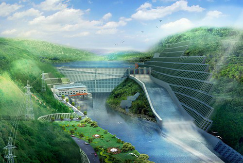 三家镇老挝南塔河1号水电站项目